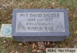 Pvt David Sauder