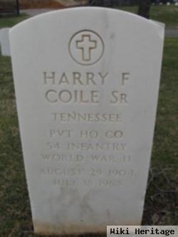 Harry F Coile, Sr