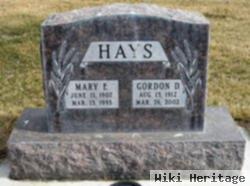 Gordon D Hays