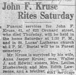 John F. Kruse