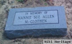 Nannie Sue Allen Mcglothen