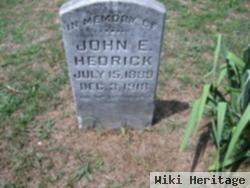 John E Hedrick