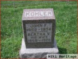 Bertha V Kohler