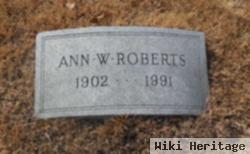 Ann W. Roberts