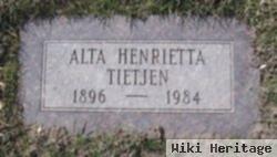 Alta Henrietta Tietjen