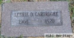 Lethie D Cartright