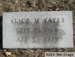 Alice M Yates