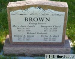 Mary Jane Linda Brown Krout