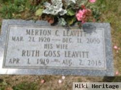 Merton C Leavitt
