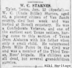 William C. "uncle Bill" Starnes