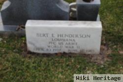 Bert E Henderson