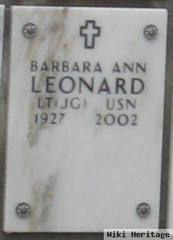 Barbara Ann Leonard