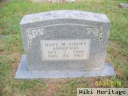 Mary M Asbury Anderson