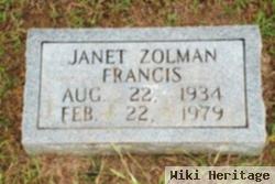 Janet Lee Zolman Francis