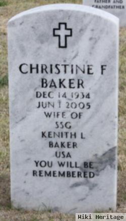 Christine F Baker