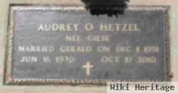 Audrey O. Giese Hetzel