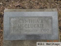 Cynthia R Mccluckie