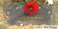 Alice D Meyers