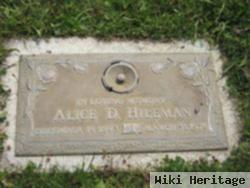 Alice D Hileman