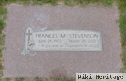 Frances M Stevenson