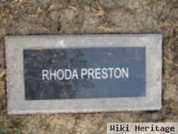 Rhoda Tennyson Preston