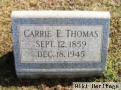 Carrie E Warfield Thomas