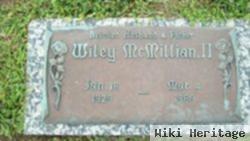 Wiley Mcmillian, Ii