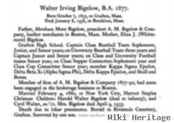 Walter Irving Bigelow