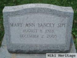 Mary Ann Yancey Sipe