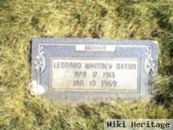 Leonard Whitney Orton