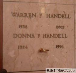 Warren F Handell