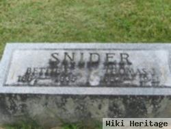 Elizabeth E. "bettie" Snider Snider