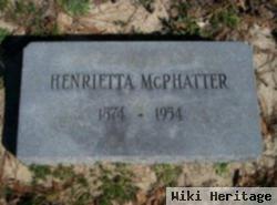 Henrietta "nettie" Mcphatter