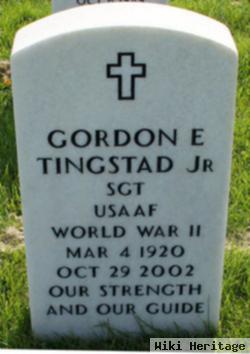 Sgt Gordon E Tingstad, Jr