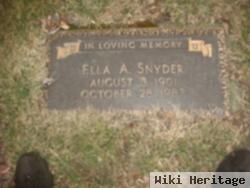 Ella A. Snyder