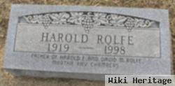 Sgt Harold Rolfe