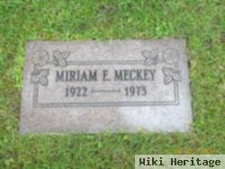 Miriam E. Meckey