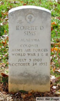 Robert D Sims