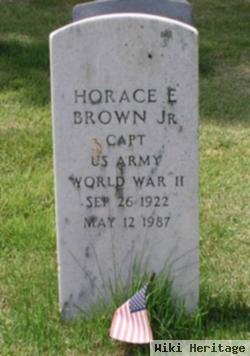 Capt Horace E Brown, Jr