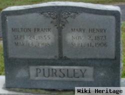 Mary Henry Pursley