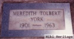 Meredith Tolbert "mickey" York