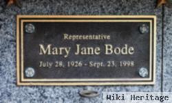 Mary Jane Bode