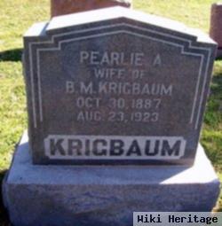 Pearlie A. Krigbaum