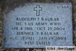 Rudolph F Raukar