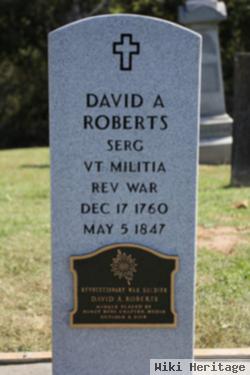 Sgt David A. Roberts