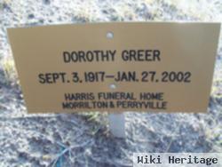 Dorothy M Greer