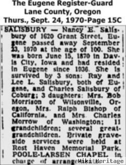 Nancy E. Toney Salisbury