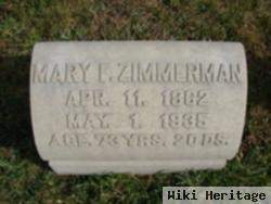 Mary F Dietrich Zimmerman