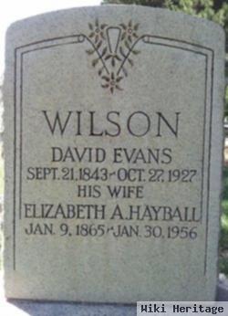 David Evans Wilson