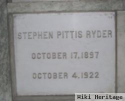 Stephen Pittis Ryder